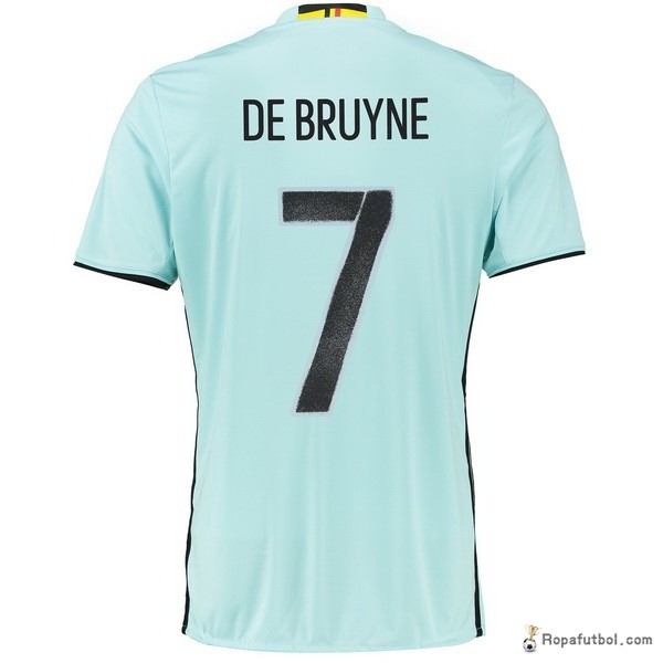 Camiseta Belgica Replica Segunda Ropa De Bruyne 2016 Claro Verde